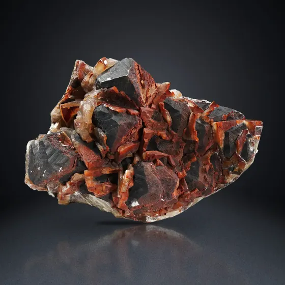Calcite and Hematite